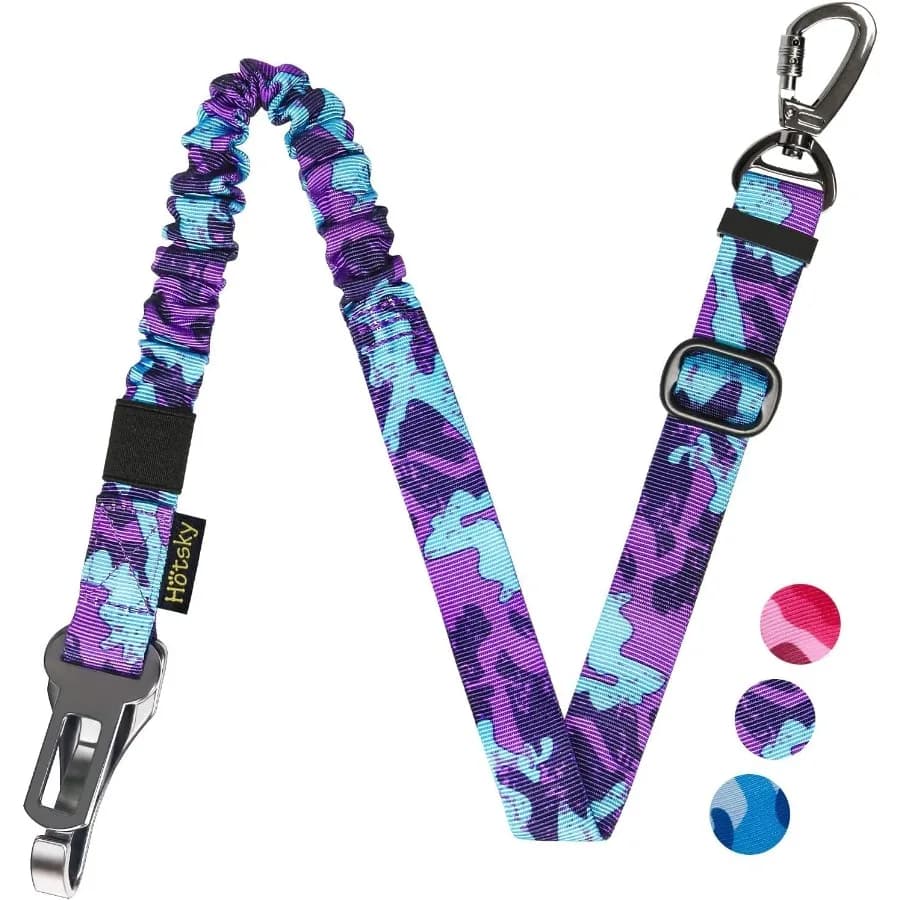 Cintura di sicurezza per cani Cintura di sicurezza regolabile 3in1 Imbracatura per auto per cani in auto Corda elastica elastica in nylon con gancio a clip Lat