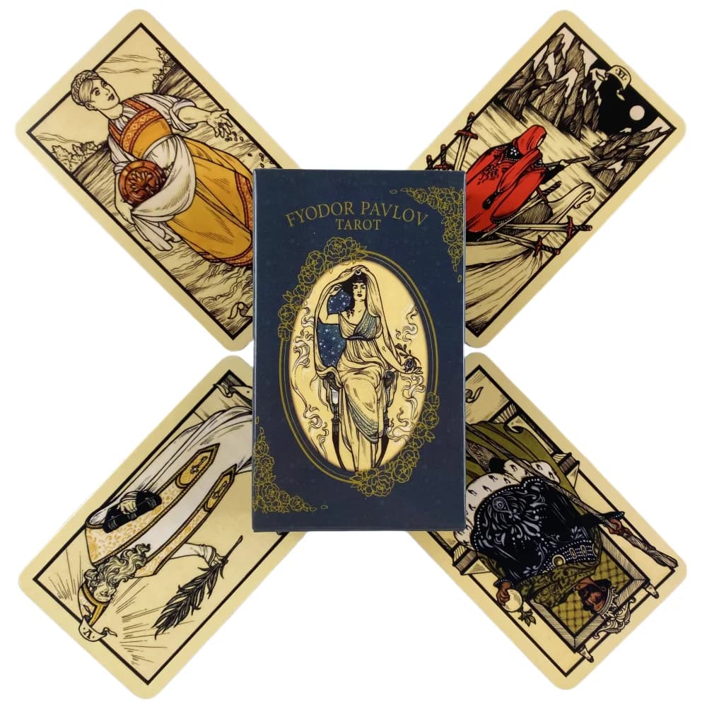 Carte dei tarocchi Fyodor Pavlov Un mazzo da 78 Oracle English Visions Divination Edition Borad Giocando a giochi