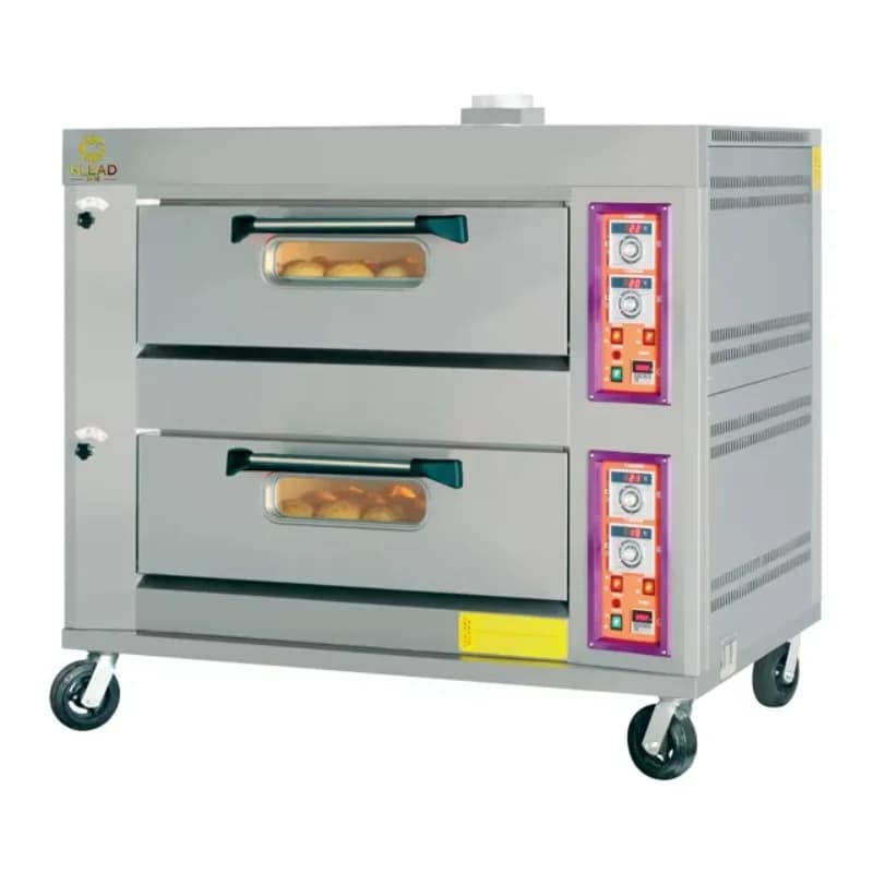 Resistenza Super Cook Vassoio in pietra italiana Stufa in ceramica digitale Trasportatore a convezione superiore Forno elettrico per pizza