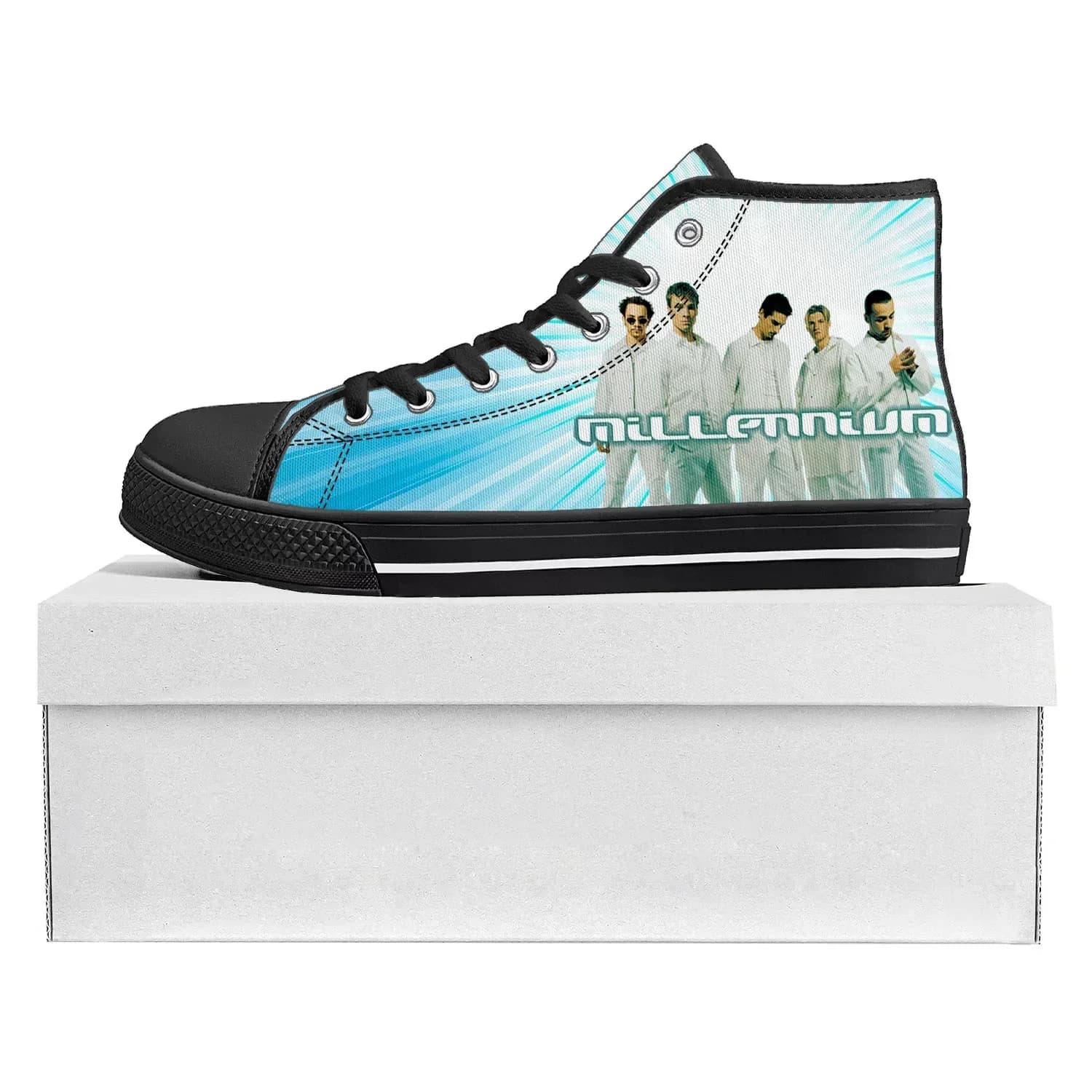 Backstreet Boys Pop Band Bsb Fashion High Top High Quality Sneakers Mens Womens Teenager Custom Sneaker Couple Shoe Custom Shoe