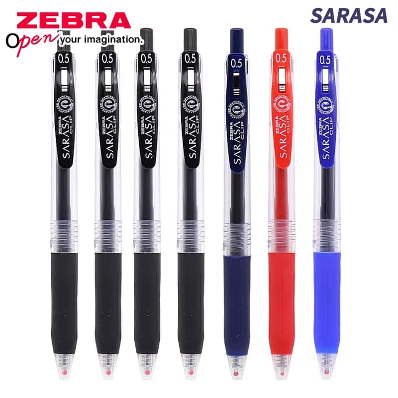 Penne gel ZEBRA Giappone SARASA JJ15 Presse 0,5 mm Asciugatura rapida Rosso Blu Nero Accessori per ufficio scolastico Kawaii ad alta capacità