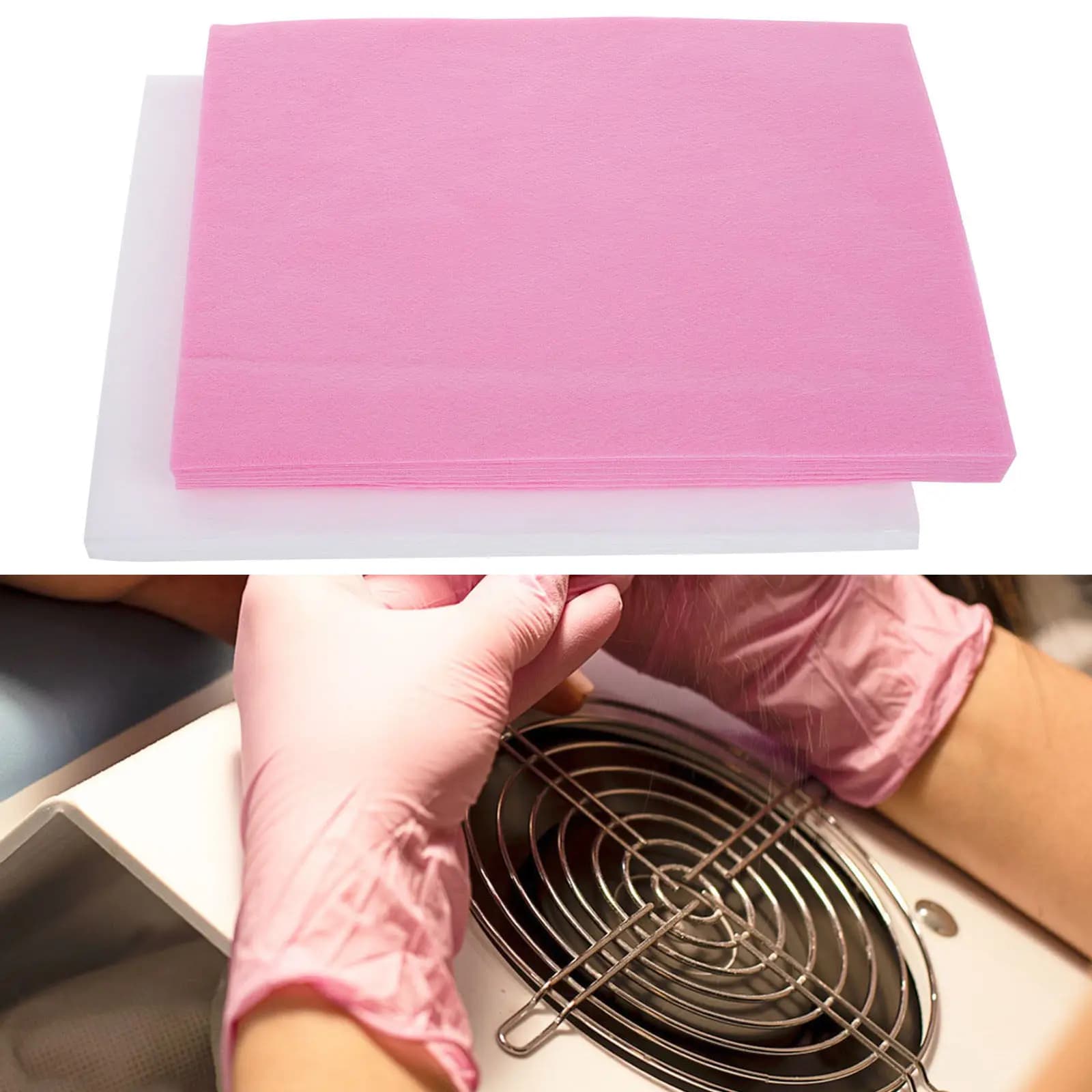 200 Pieces Nail Filters, Spare Parts Nonwoven Fabric for Cleaning Tools and Beauty