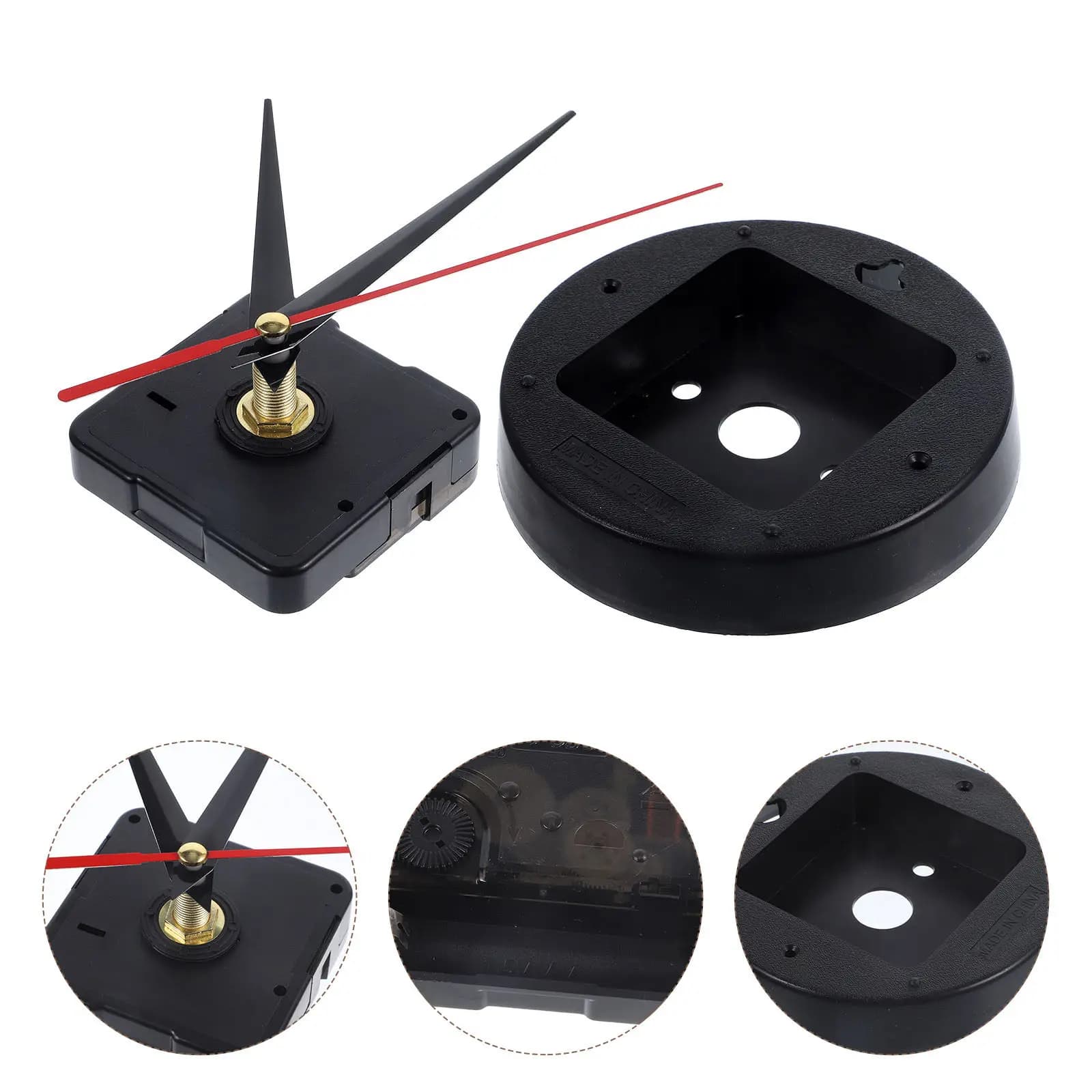 Set Meccanismo Orologio a Batteria Fai-da-te, Kit Numeri per Orologio da Parete, Ricambi, Kit Motore a Movimento a Albero Lungo per Riparazione