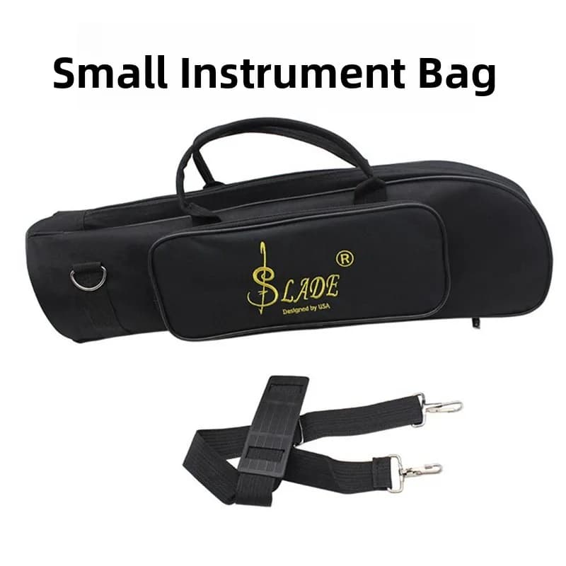 Borsa per tromba in tessuto Oxford ispessito, piccola, portatile, a tracolla, accessorio per il trasporto di altri strumenti musicali