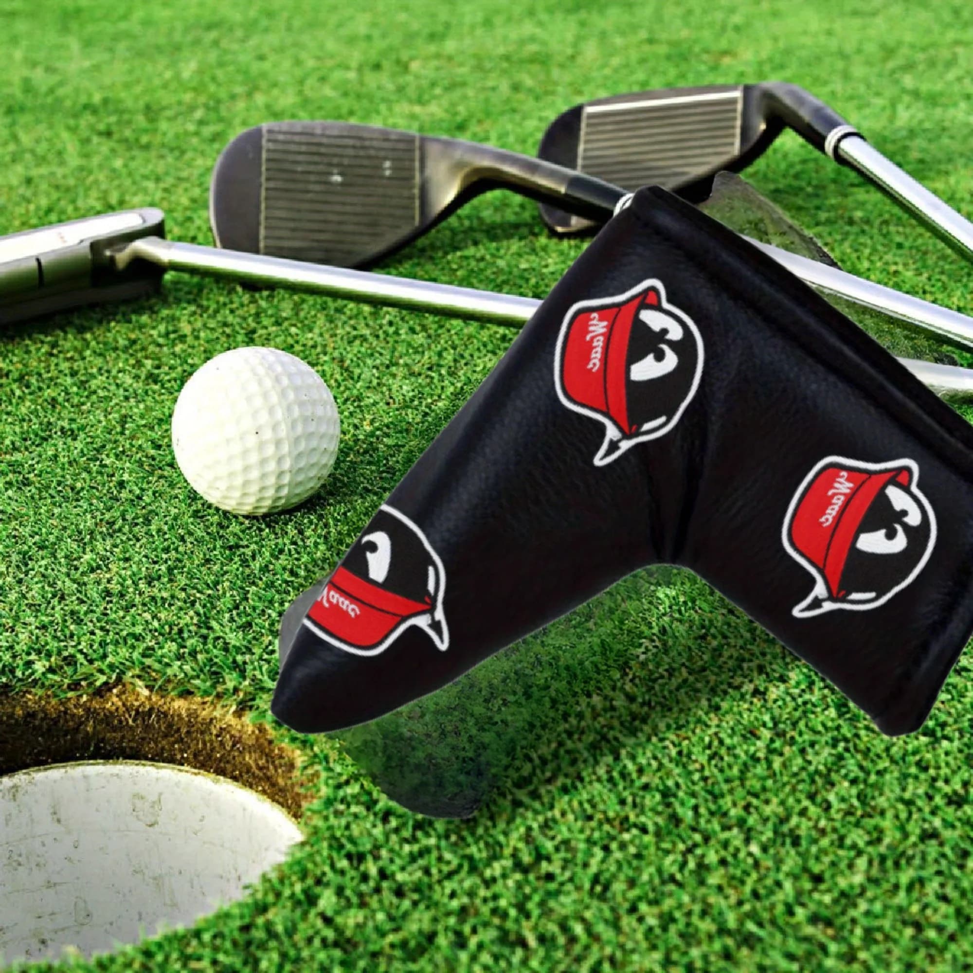 Copriclub da golf estivi 2025 con logo ricamato, in tessuto resistente per protezione e stile, copri putter da golf