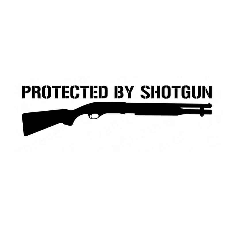 Adesivo per auto PROTEZIONE DA SHOTGUN Pistola Automobili Moto Accessori esterni Decalcomania in vinile per Toyota Honda Lada Vw
