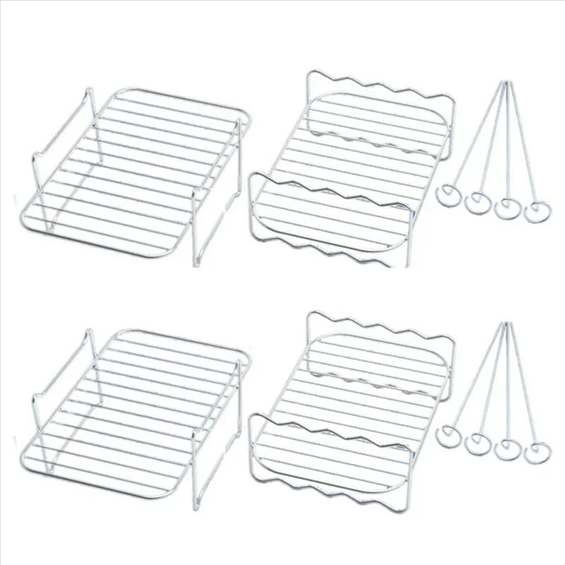 adPASSIONE ad2X Double basket Air Fryer Grid, Multilayer Grid for Air Fryer, for Double-Channel Air Fryer Ninja Foodi DZ201 DZ40