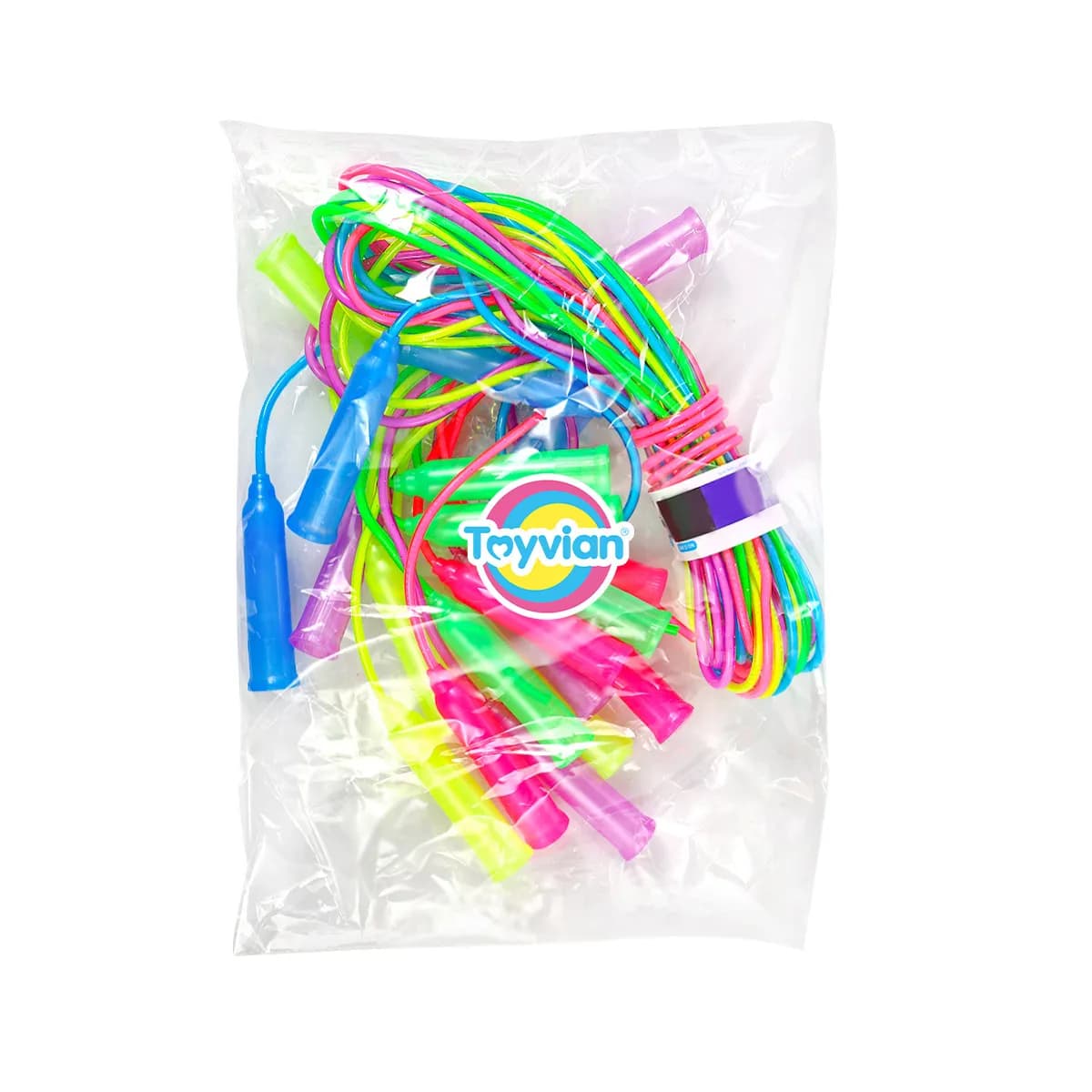 10Pcs Kids Skip Rope Adjustable Plastic Handle Jump Rope for Indoor Outdoor Fitness Training Cardio Exercise Motor Skills
