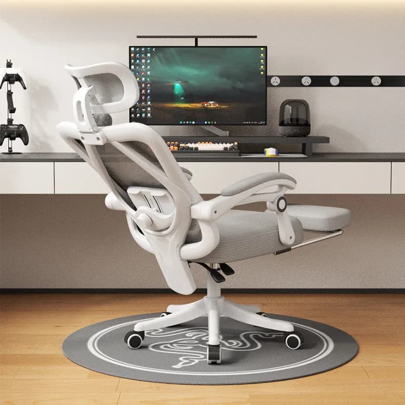 Ergonomic Mesh Office Chair, Adjustable Lumbar Support, 145° Reclining Gaming Computer Seat, 3D Headrest Flip Armrest Boss