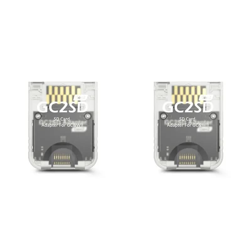 【PROMOZIONE】2X GC2SD Gen2 Adattatore per lettore di schede TF con supporto per 512 GB per Gamecube/Wii GC2SD Adattatore per scheda di memoria TF