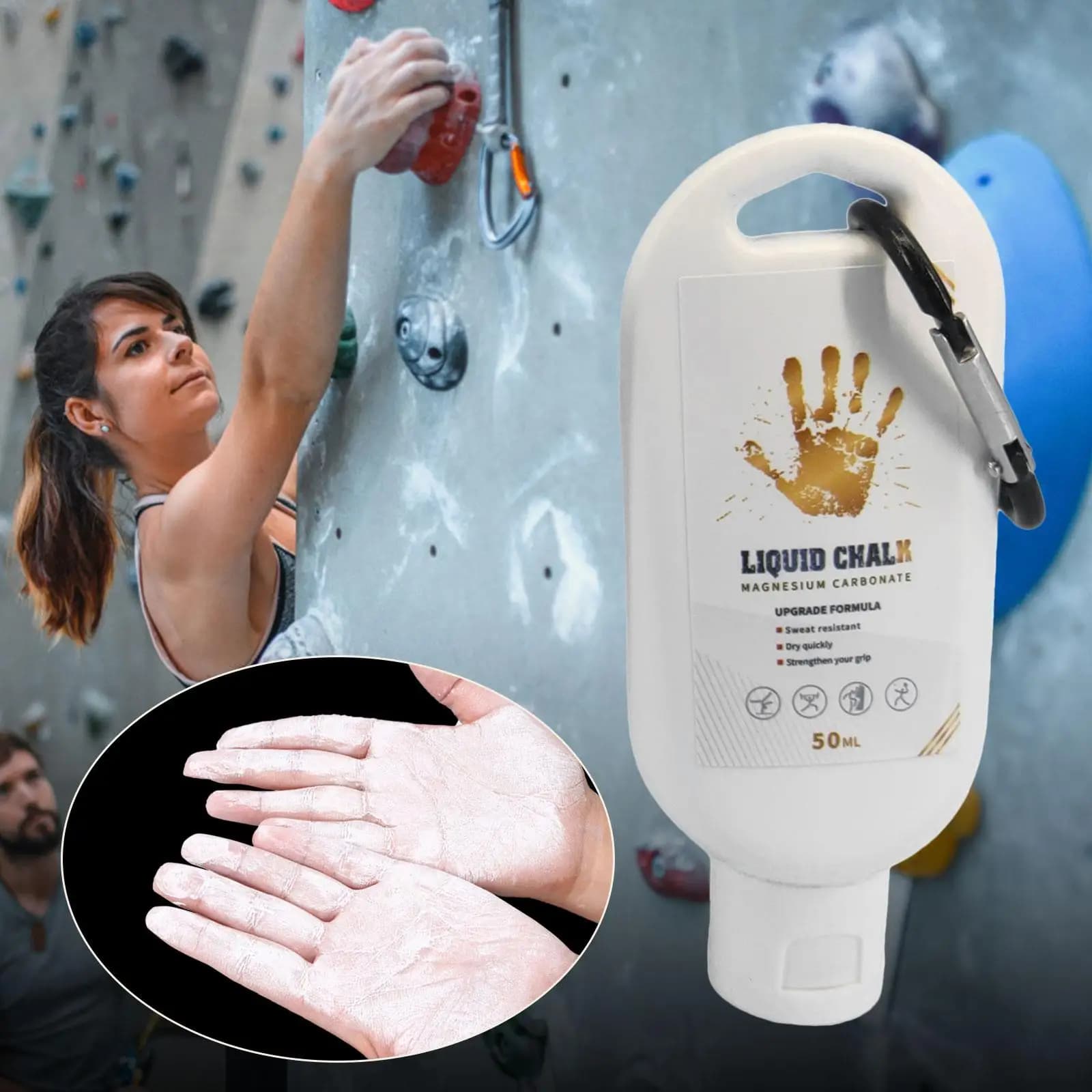 Liquid Chalk Sports Magnesium Powder Fitness Weight Lifting Anti Slip Cream Grip Weight Lifting Climbing Gym
