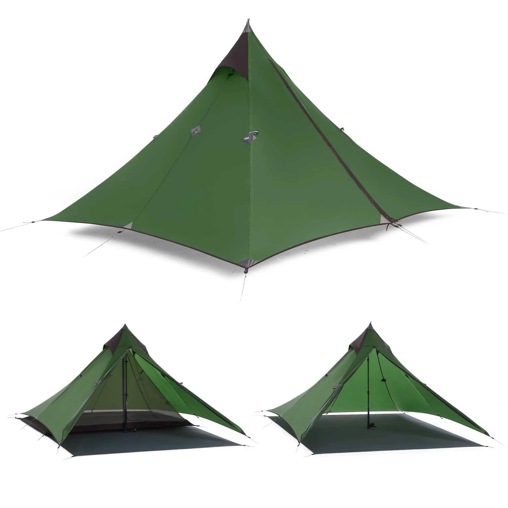 Ultralight One-Person Trekking Pole Tent Easy Setup Waterproof Lightweight Camping Tent for Outdoor Adventures