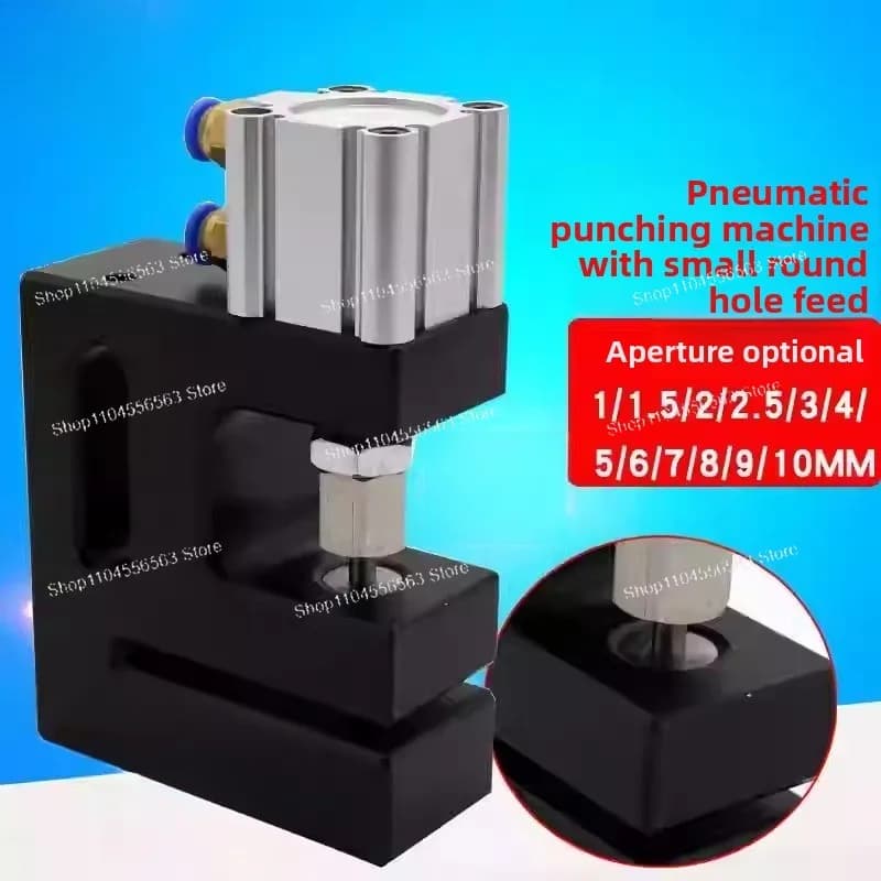 Pneumatic drilling machine for round holes - 1.0-10MM multi-dimension for punching machine for plastic bags and BOPP/PP film