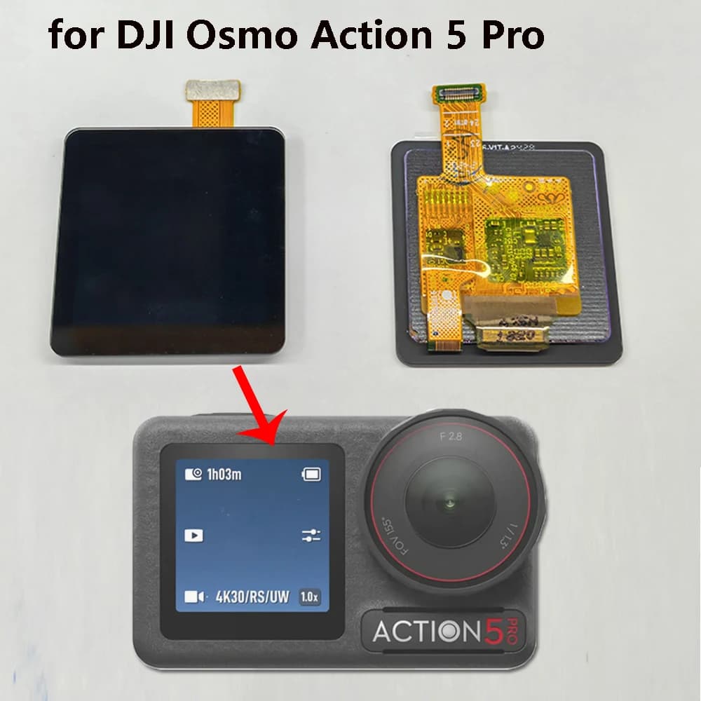For DJI Osmo Action 5 Pro Camera front display Spare repair parts for Action5 Pro LCD screen mounting accessories