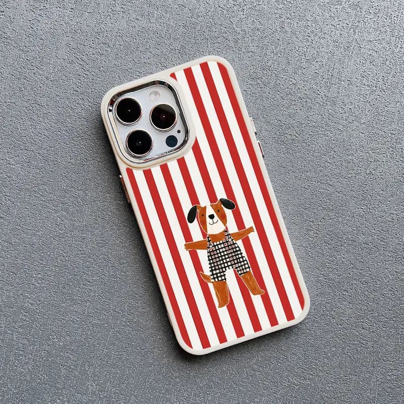 Simple Cute Green And White Plaid Animal Silicone Phone Case for Iphone 13 12 11 Pro Max 16 15 14 Pro Max Plus XR XS X SE2 Cover