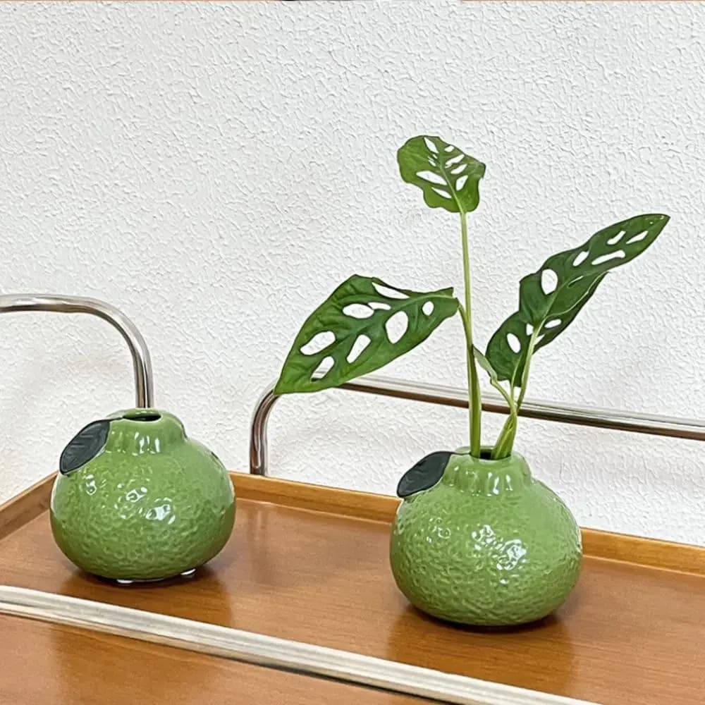 Vaso idroponico a forma arancione, stile decorativo, vaso per piante in ceramica multifunzione, decorazione per la casa, nuovo