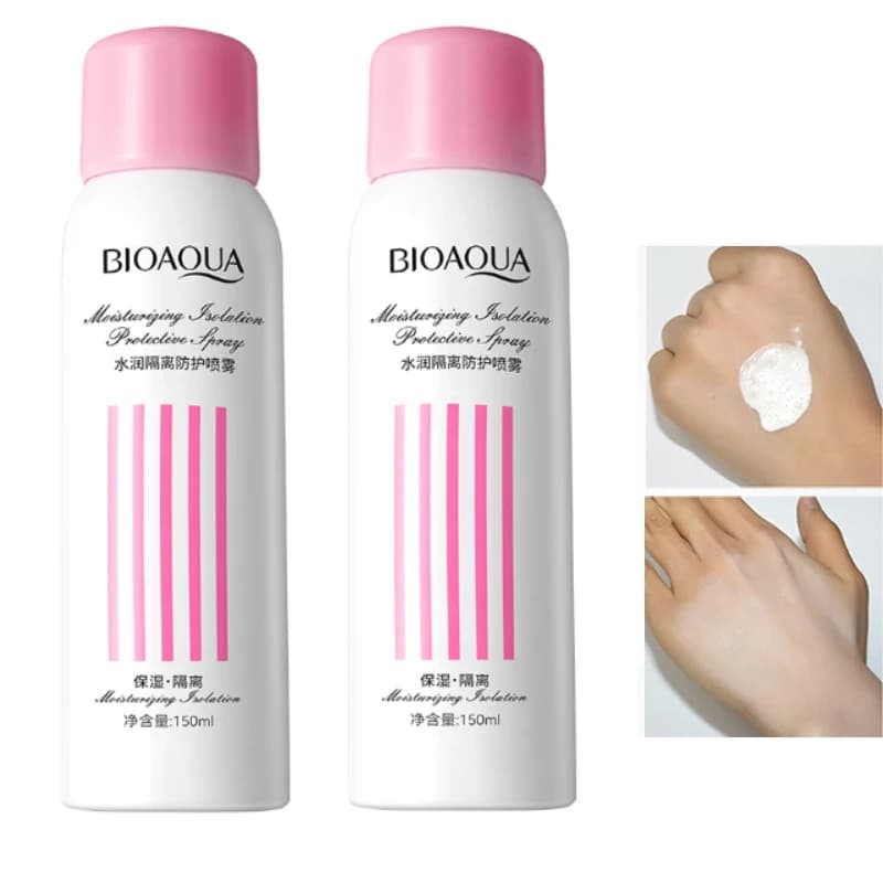 Moisturizing insulating spray, universal spray for face and body without make-up Spray for sun protection UV protection Skin care