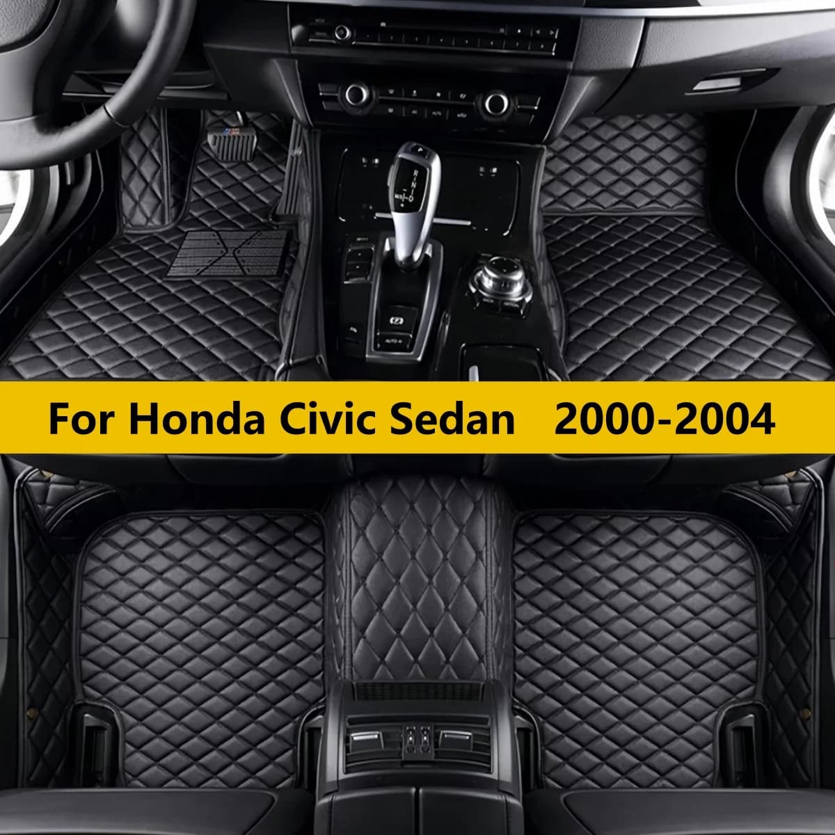 Tappetini Auto Personalizzati per Honda Civic Sedan 2000 2001 2002 2003 2004, Accessori Interni per Uomo e Donna