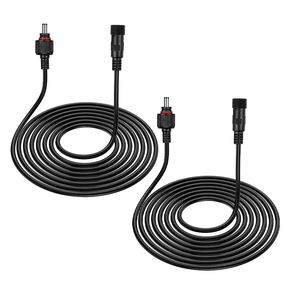 5-Meter Dc Power Extension Cable Compatible with Solar Panels Security Cameras Water Features Pond Fountains Outdoor Lighting