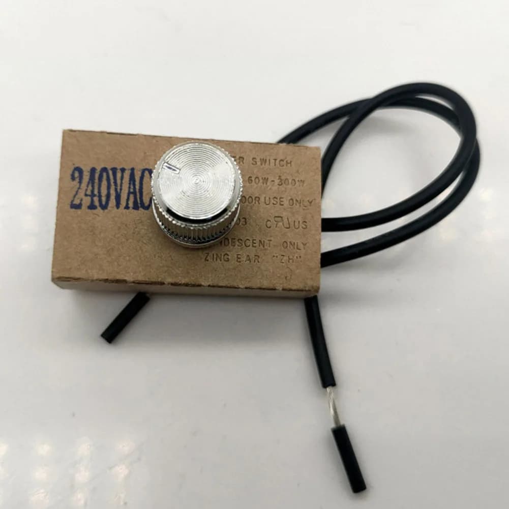 Interruttore rotativo per dimmerazione continua, dimmer per lampada da tavolo 120V/240VAC 300W per LED, dimmer per lampada da scrivania, ricambio rotativo