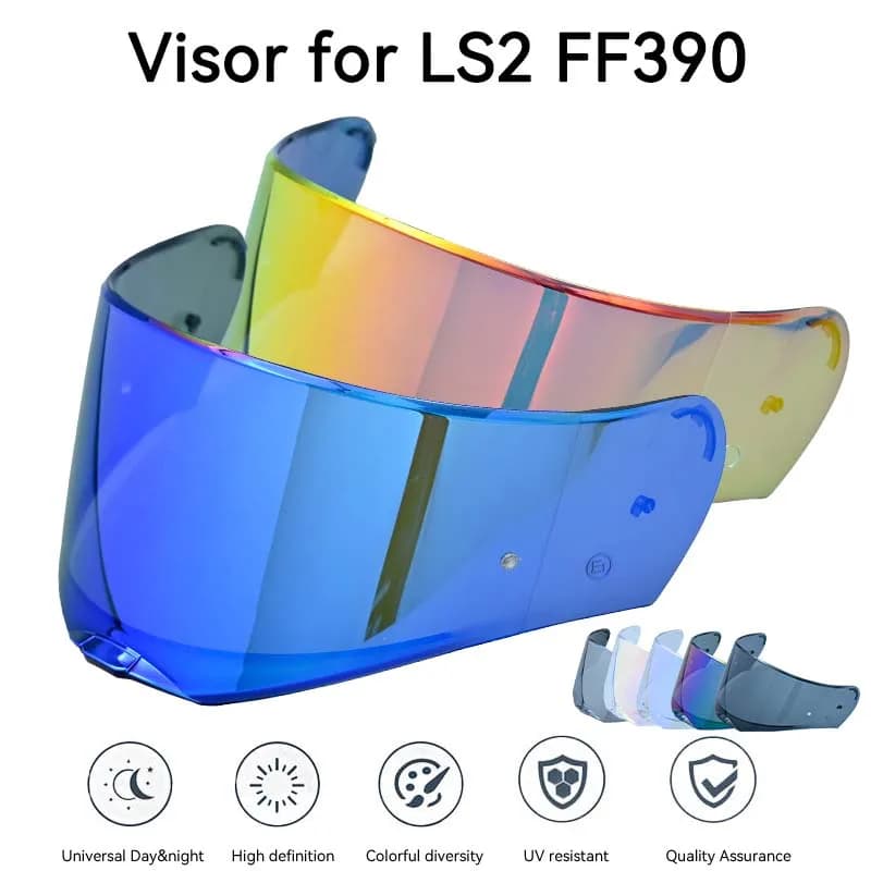 Visiera per casco integrale FF390 Breaker Visiera per casco extra con fori per pellicola antiappannamento Solo per caschi da moto LS2 FF390 ff390