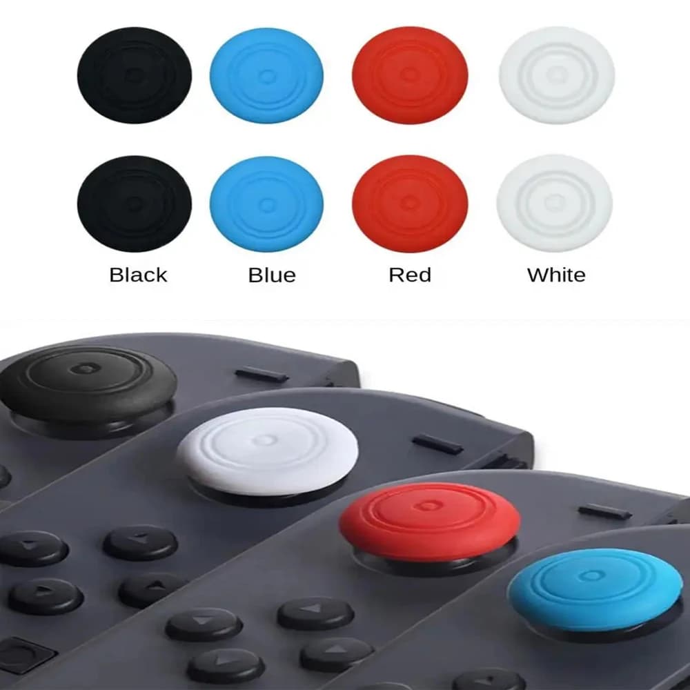 Cappucci per impugnatura analogici per pollice da 8 pezzi compatibili con la copertura protettiva per joystick Nintendo Switch OLED/Switch Lite/Switch