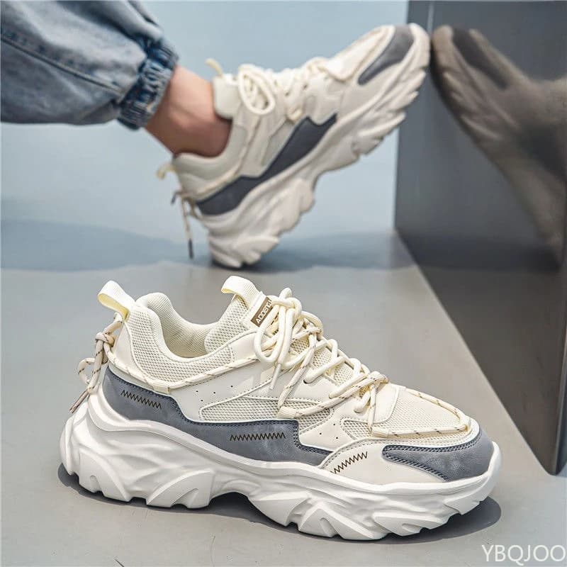 Scarpe sportive da uomo in mesh traspirante leggero primavera estate nuove scarpe da ginnastica da corsa da uomo comode e comode con suola spessa