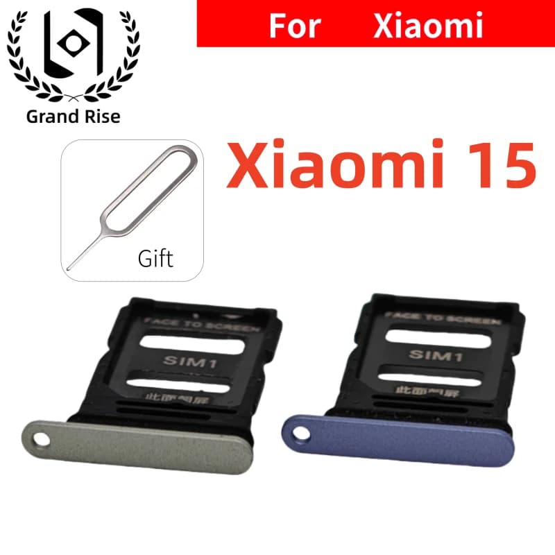 Per Xiaomi 15 Mi15 Adattatore per slot per vassoio scheda SIM Supporto per cassetto con chip per scheda Micro SD