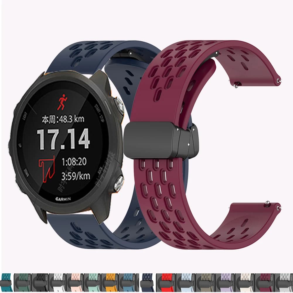 Cinturino per orologio in silicone da 20 mm per Garmin Vivoactive 5 3 6 Smartwatch cinturino per orologio Forerunner 158 55 165 D2 Air X10 Band
