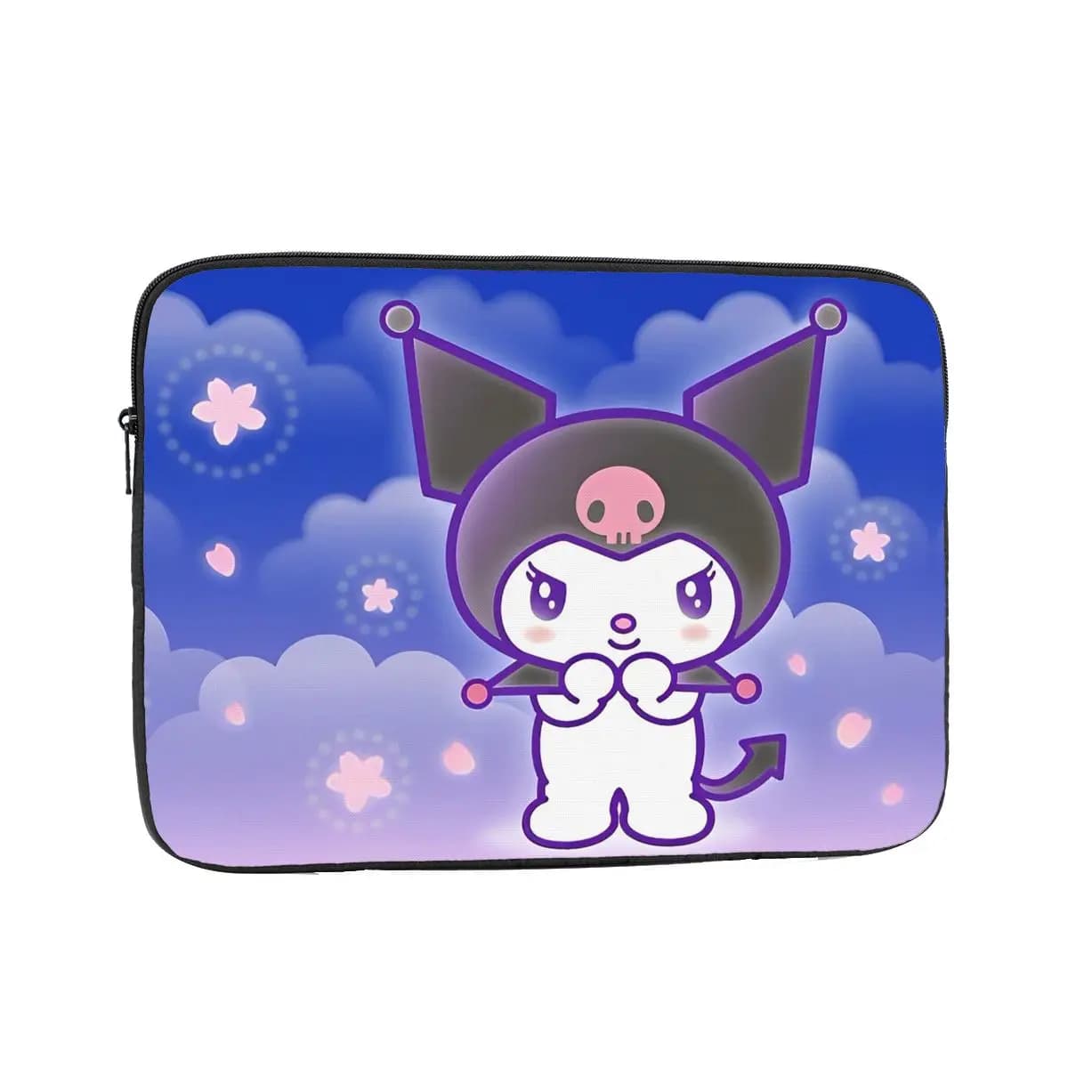 Borsa per Laptop con Cerniera, Custodia per Tablet con Motivo Kuromi, 12 13 15 17 Pollici, Antiurto
