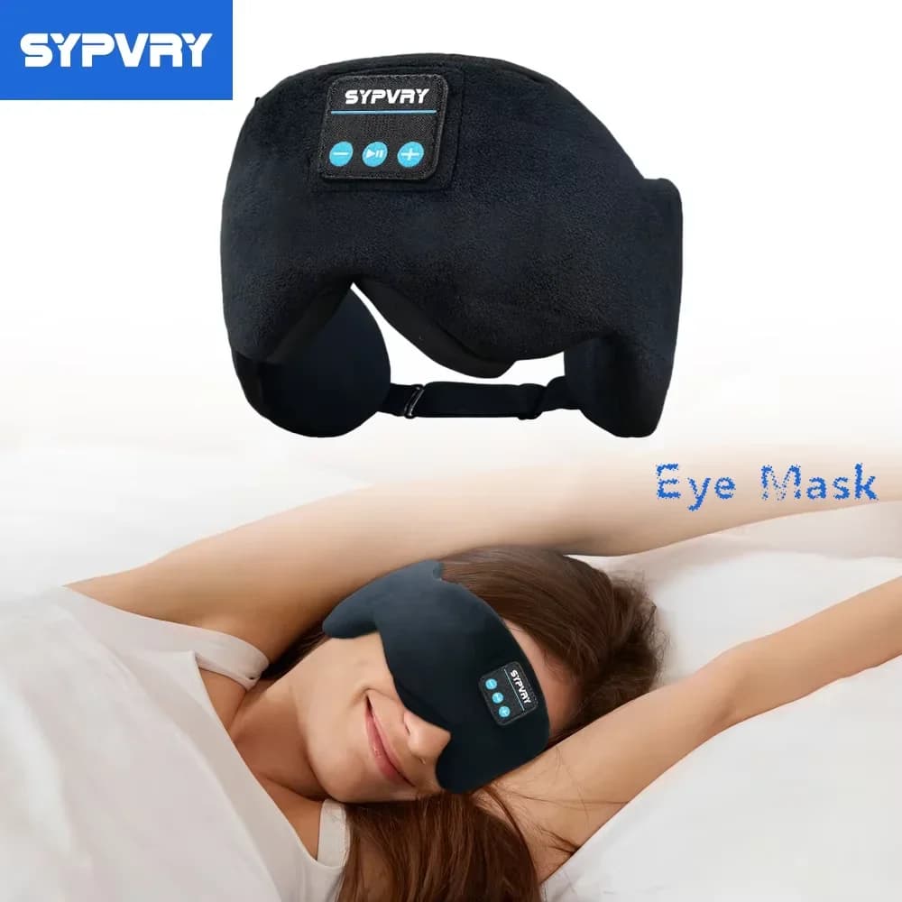 Maschera per gli occhi Bluetooth con cuffie per dormire Comoda maschera per dormire Bluetooth con cuffie coinvolgenti per un sonno tranquillo