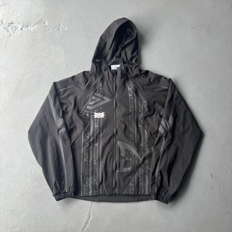 New Mertre Coat Black Lightweight Waterproof Windbreaker Stripe Printed Zipper Jacket Men's Women's Fashion Sportswear