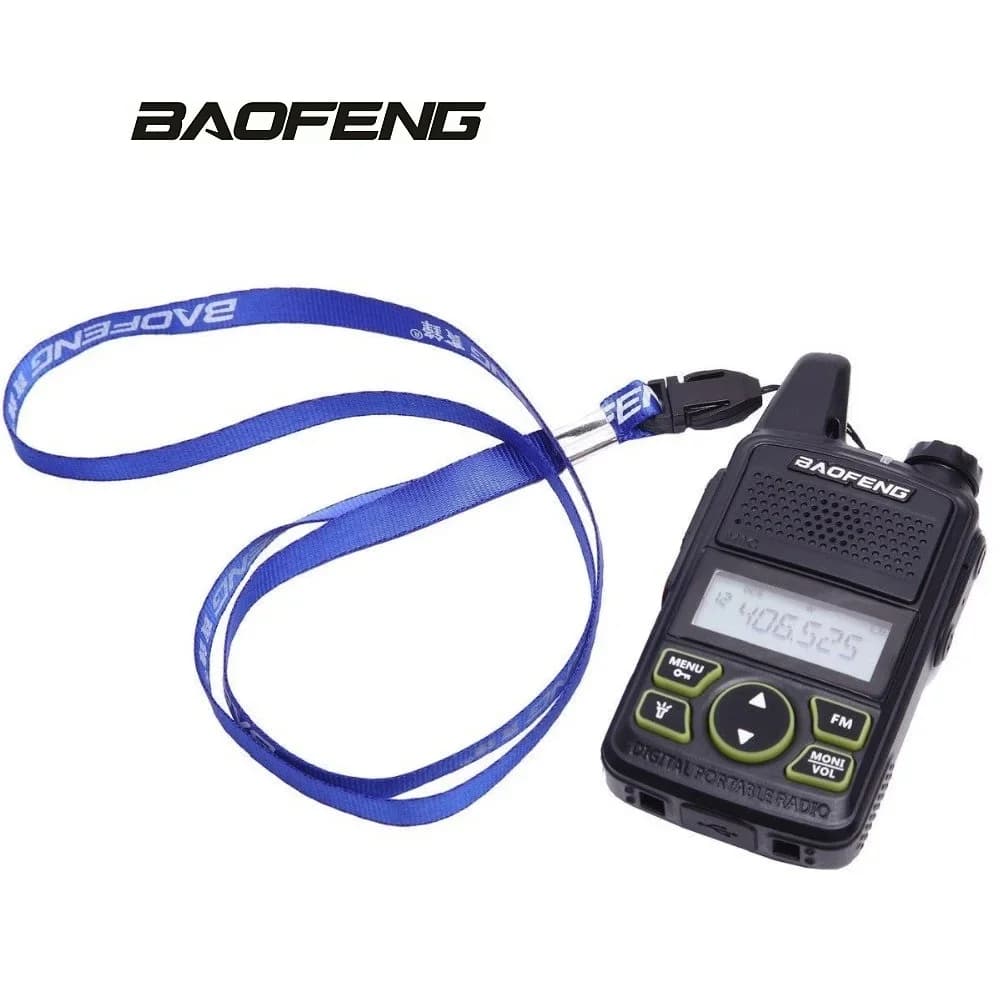 Baofeng T1 Mini radio bidirezionale UHF USB ricarica tascabile interfono HAM wireless e cuffie PTT torcia lettore FM portatile