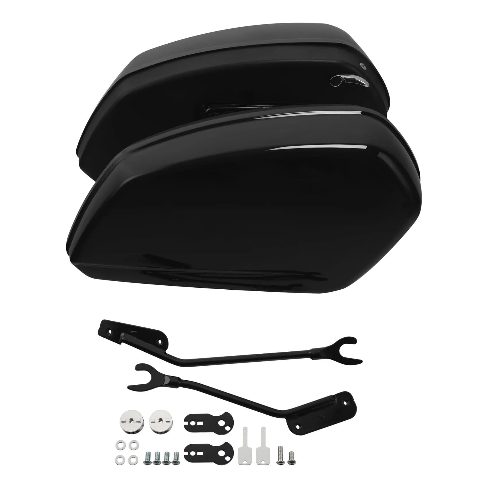 Borse laterali nere lucide per Harley Softail Low Rider ST FXLRST 2022-2024 2023 Scatole laterali per bagagliaio