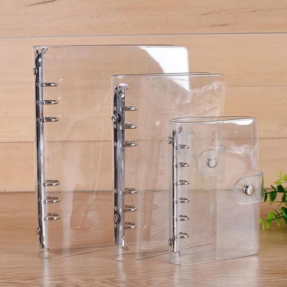 Agenda A4/A5/A6/A7 Plastic Folder Clip File Notebook Loose Leaf Ring Binder Planner