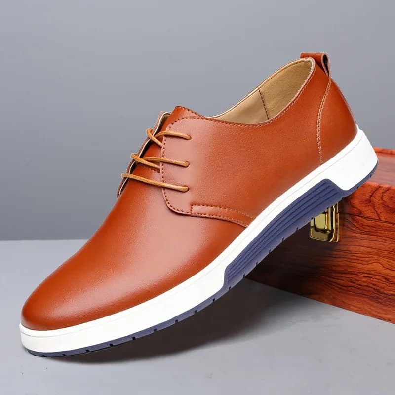 Moda uomo scarpe casual mesh scarpe basse traspiranti uomo 2025 nuove scarpe stringate classiche da lavoro in pelle scarpe eleganti da uomo firmate