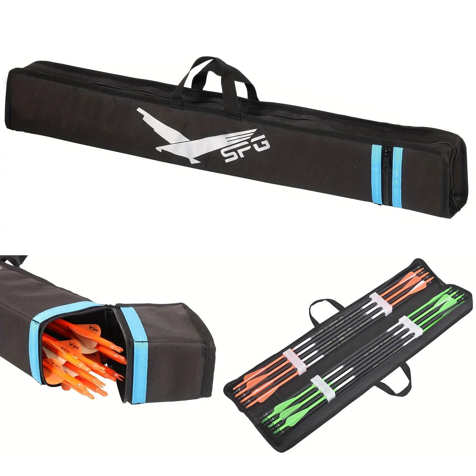 Oxford Cloth Quiver Archery Arrow Bag Handbag Portable Holder for Adults Teen Outdoor Shooting Targeting Durable Storage Case