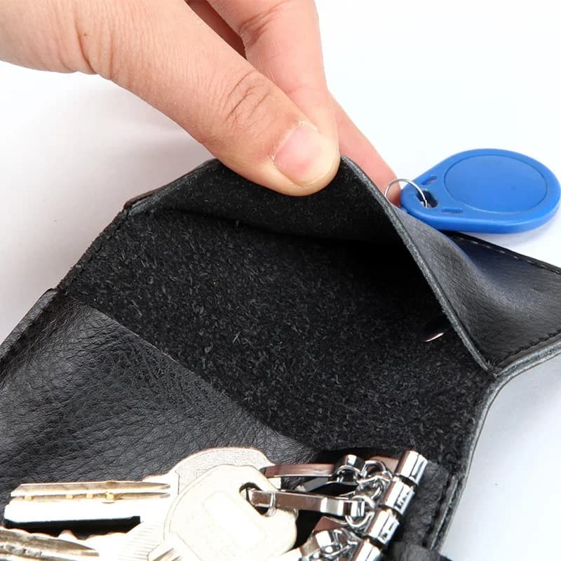 New Genuine Leather Keychain Men Key holder ​key organizer Pouch Car Key pouch Wallet Housekeeper Key Case Mini Card Bag