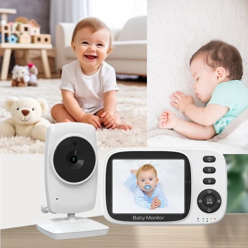 MC632A Video wireless da 3,2 pollici Baby Monitor a colori Baby Nanny Telecamera di sicurezza Audio bidirezionale Monitoraggio della temperatura per visione notturna