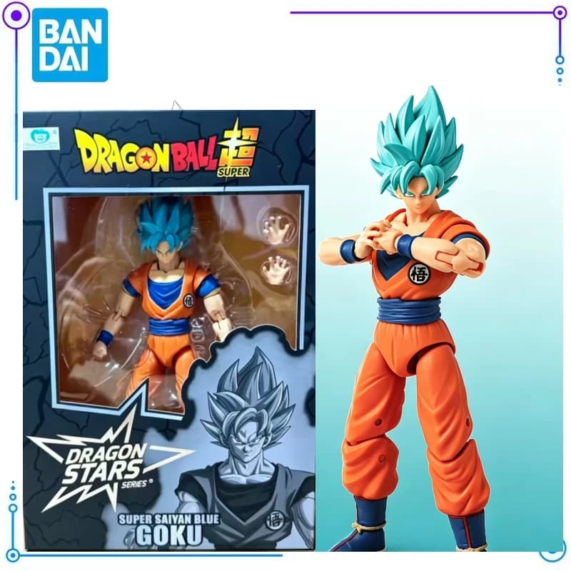 Disponibili Figure d'Azione Bandai Dragon Ball Dragon Stars Serie Super Saiyan Blue Goku, Modelli da Scrivania, Personaggi Anime