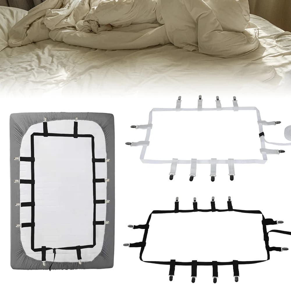Nuovo stile porta lenzuola coprimaterasso elastico regolabile supporto angolare Clip pinze per letto cinghie di fissaggio per bretelle