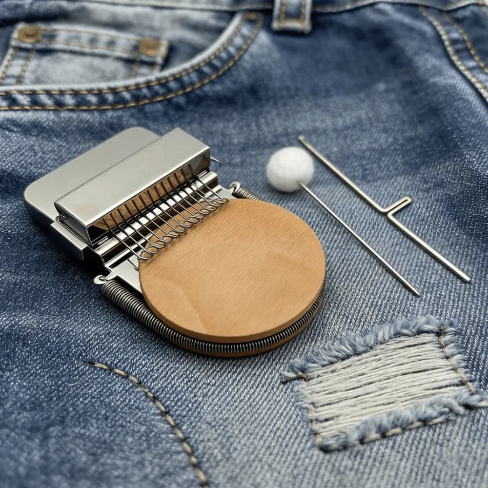 Creative Spring Upgrade Small Loom Quick Repair Beautiful Stitching Weaving Loom 12 14 Hooks Knitting Looms Repairing Socks