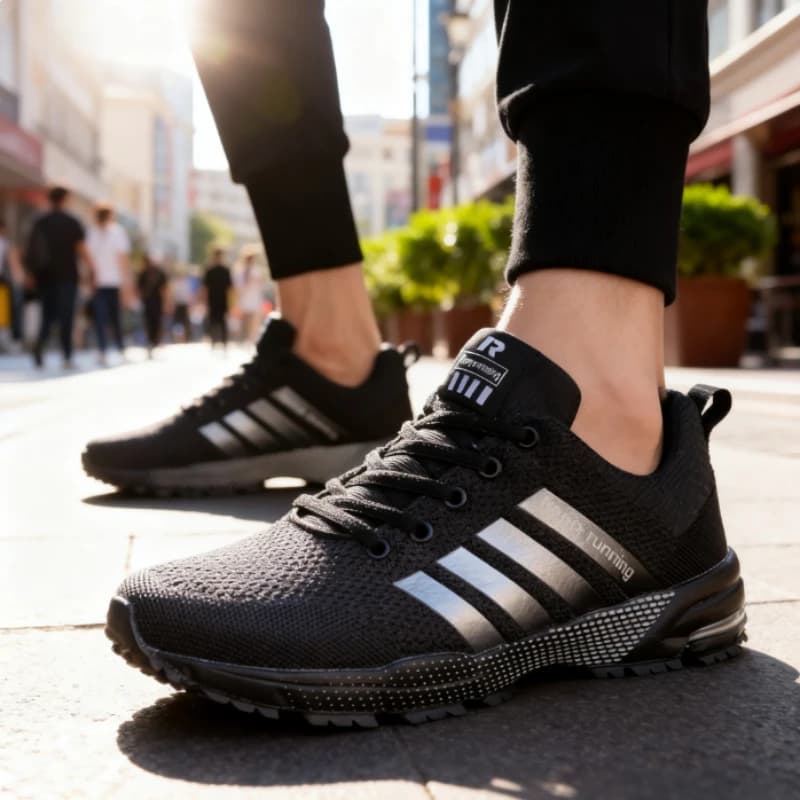 Sneakers Casual da Uomo in Mesh, Scarpe da Corsa Vulcanizzate per Coppie, Suola Morbida Antiscivolo, Design Accattivante