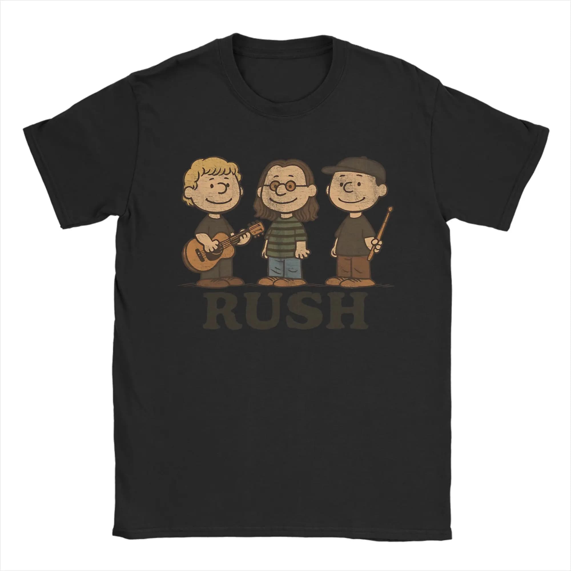 T-shirt oversize Beach Rock Music Rush Band T-shirt moda T-shirt in puro cotone per uomo Y2K T-shirt casual a maniche corte di grandi dimensioni
