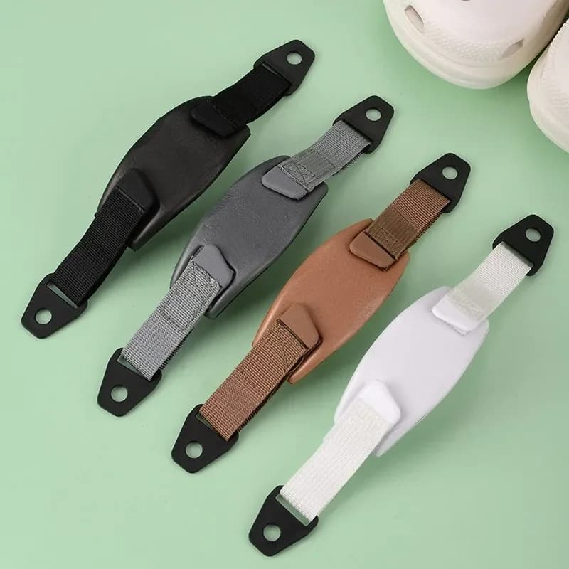 Vendite calde Scarpe con foro Design accessorio Tela di pizzo Design in velcro con cinturino da giardino sul retro, scarpe staccabili Regolabili
