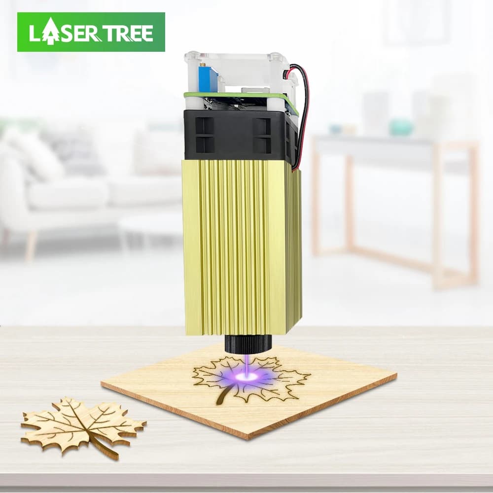 LASER TREE 4W 5W Laser Head 450nm TTL Module Blue Laser for Laser CNC Cutting Machine Tools for Woodworking Accessories