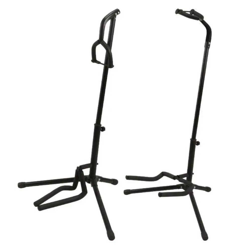Supporto Universale Portatile per Chitarra - Treppiede Singolo Pieghevole con Blocco di Sicurezza, Design Compatto per Viaggi