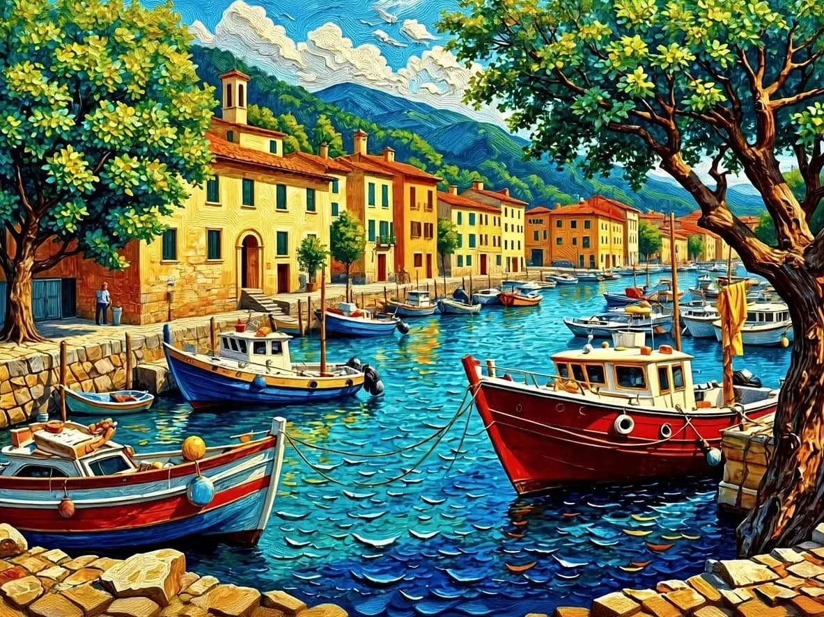 Diamond Painting Seaside House Landscape Diamond Mosaic Handmade Art Exquisite Creative Gift Home Decoration