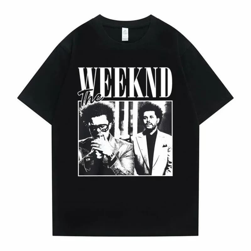 Cantante pop Artista The Weeknd Stampa Anime Top Tees Abbigliamento T-shirt femminile Donna Cartoon Tee Manica corta Moda Ragazze T-shirt