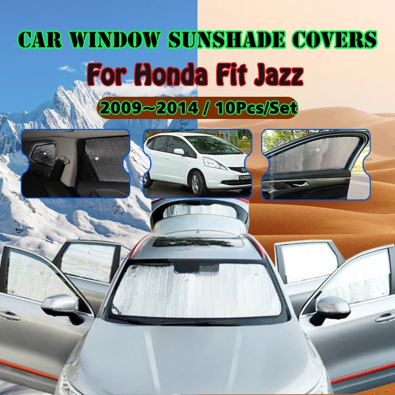 Parasole per Auto a copertura totale per Honda Fit Jazz 2009 ~ 2014 2010 2011 protezione solare anti-uv copertura parasole per finestra accessori Auto